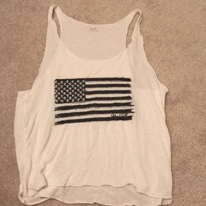 Brandy Melville American flag tank